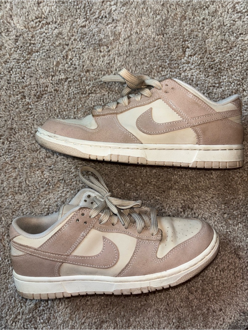 Nike Dunk Low SE Sanddrift Hemp Sail Tan Beige Sneakers Women’s Size 8.5